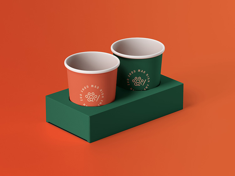 水杯纸杯杯架样机