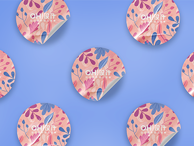 贴纸文创LOGO样机