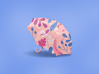 雨伞文创样机