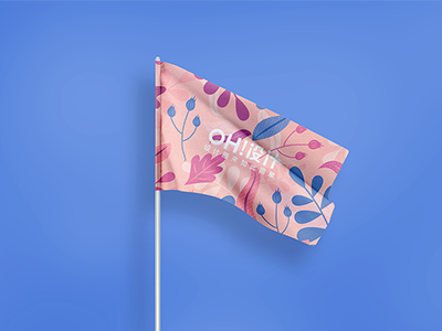 旗子办公文创样机