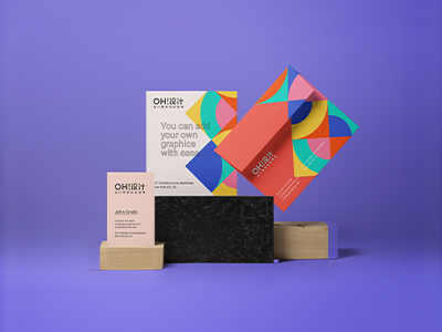 宣传页名片信纸信封品牌办公样机