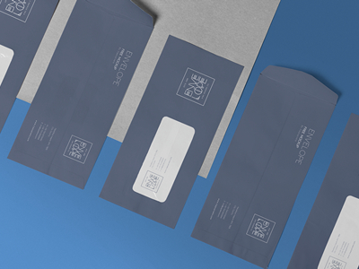 透明窗口信封信纸信用卡邮件样机