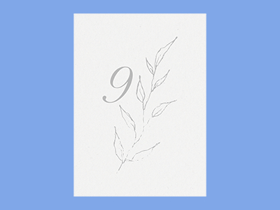 优雅手绘花卉图案高档浪漫婚礼主题邀请函贺卡