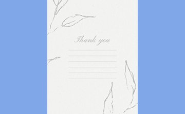 优雅手绘花卉图案高档浪漫婚礼主题邀请函贺卡