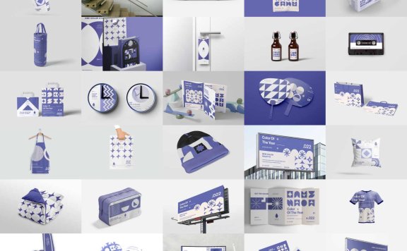 整套100个蓝紫色文创样机毕业设计毕设高端文创样机全套文创样机汽车帆布袋海报样机挂钟磁带酒瓶扇子围裙