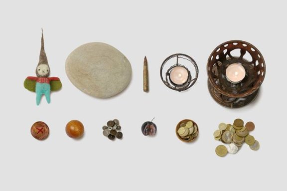 复古免抠素材纽扣蜡烛灯硬币