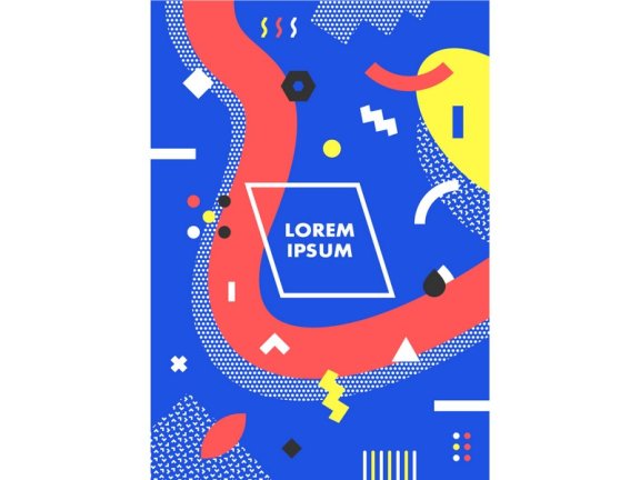 孟菲斯海报孟菲斯矢量海报孟菲斯元素孟菲斯素材孟菲斯背景