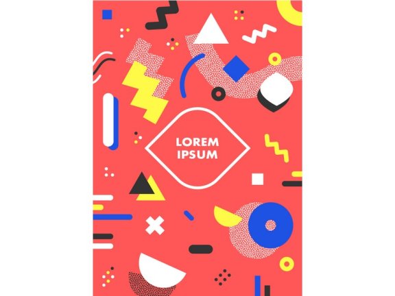 孟菲斯海报孟菲斯矢量海报孟菲斯元素孟菲斯素材孟菲斯背景