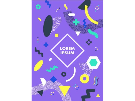 孟菲斯海报孟菲斯矢量海报孟菲斯元素孟菲斯素材孟菲斯背景