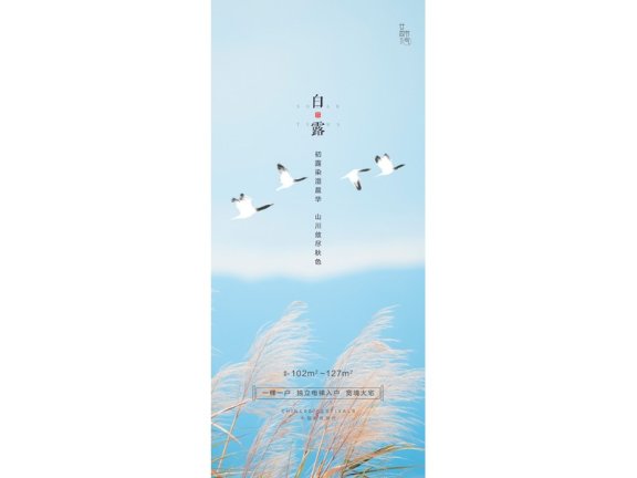 白露节气海报二十四节气海报