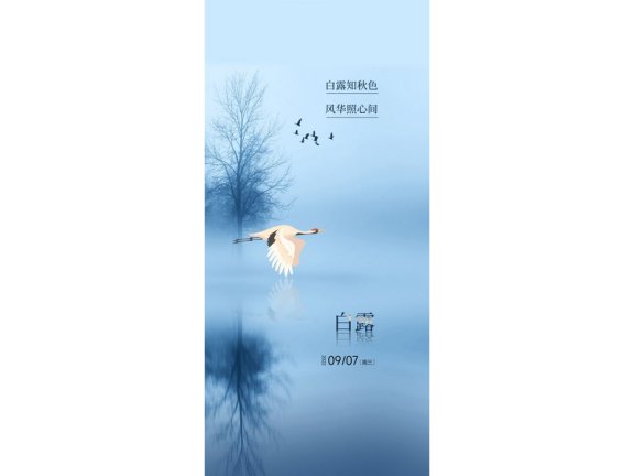 白露节气海报二十四节气海报