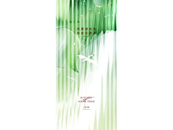 白露节气海报二十四节气海报