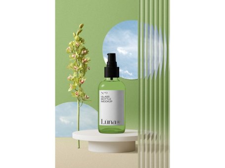 化妆品场景护肤品场景美妆场景美妆样机化妆品样机护肤品样机玻璃瓶样机