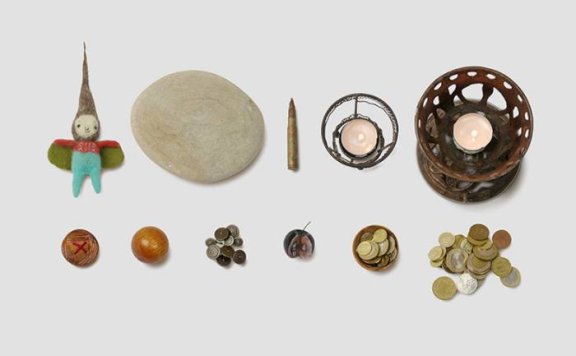 复古免抠素材纽扣蜡烛灯硬币