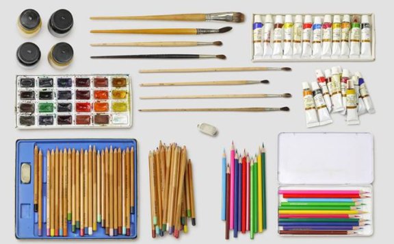 免抠素材画笔油画笔油画素材彩笔锚点创意分享