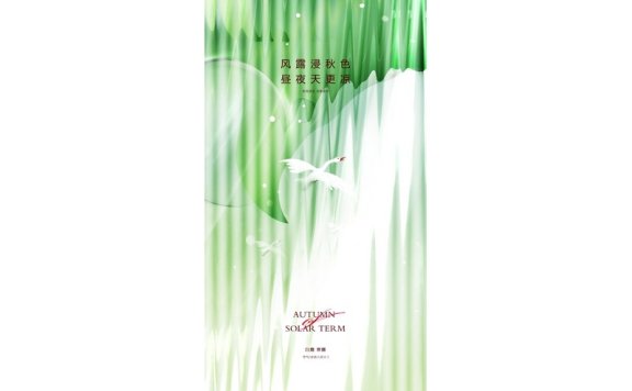 白露节气海报二十四节气海报