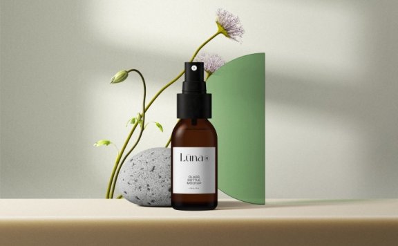 化妆品场景护肤品场景美妆场景美妆样机化妆品样机护肤品样机玻璃瓶样机