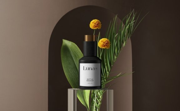 化妆品场景护肤品场景美妆场景美妆样机化妆品样机护肤品样机玻璃瓶样机