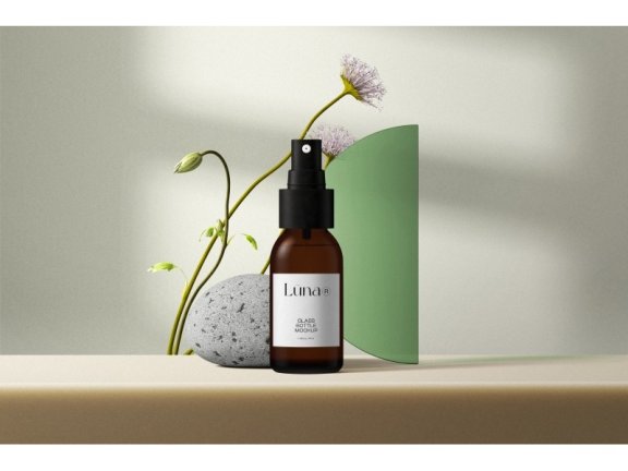 化妆品场景护肤品场景美妆场景美妆样机化妆品样机护肤品样机玻璃瓶样机