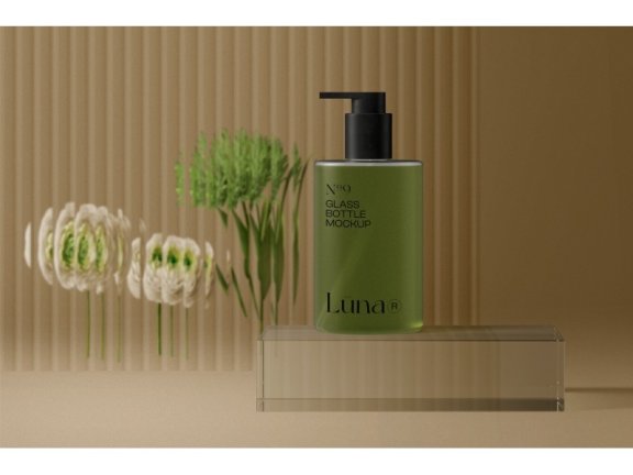 化妆品场景护肤品场景美妆场景美妆样机化妆品样机护肤品样机玻璃瓶样机