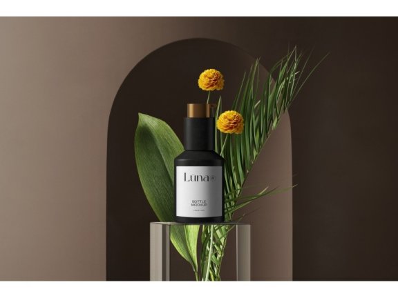 化妆品场景护肤品场景美妆场景美妆样机化妆品样机护肤品样机玻璃瓶样机