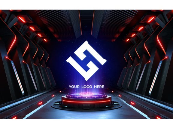 炫酷科技场景科技背景3D科技场景3D科技背景立体科技背景立体科技素材科技元素