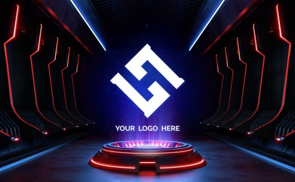 炫酷科技场景科技背景3D科技场景3D科技背景立体科技背景立体科技素材科技元素