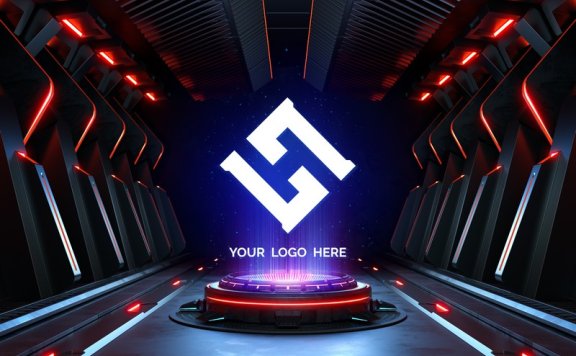 炫酷科技场景科技背景3D科技场景3D科技背景立体科技背景立体科技素材科技元素