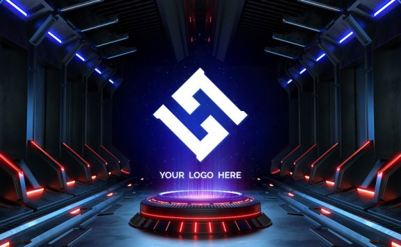 炫酷科技场景科技背景3D科技场景3D科技背景立体科技背景立体科技素材科技元素