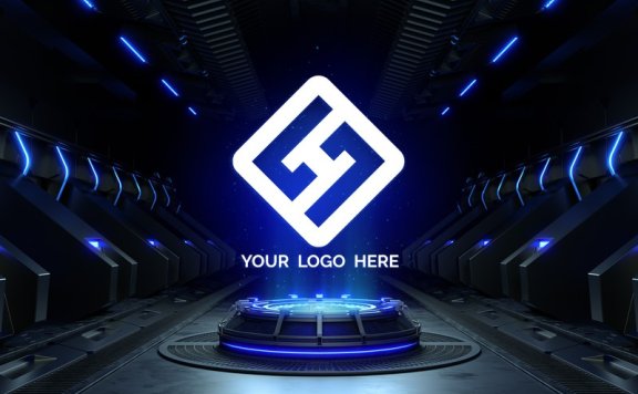 炫酷科技场景科技背景3D科技场景3D科技背景立体科技背景立体科技素材科技元素